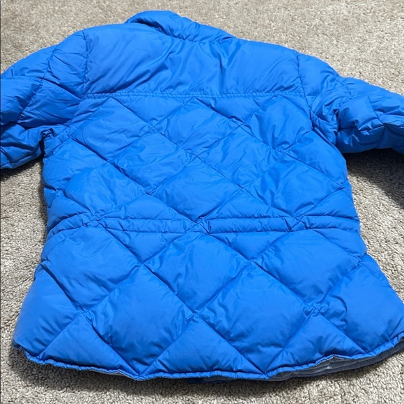 Land's End Quilted Blue Puffer Jacket Girls Size 14 Size Large - Picture 8 of 8
